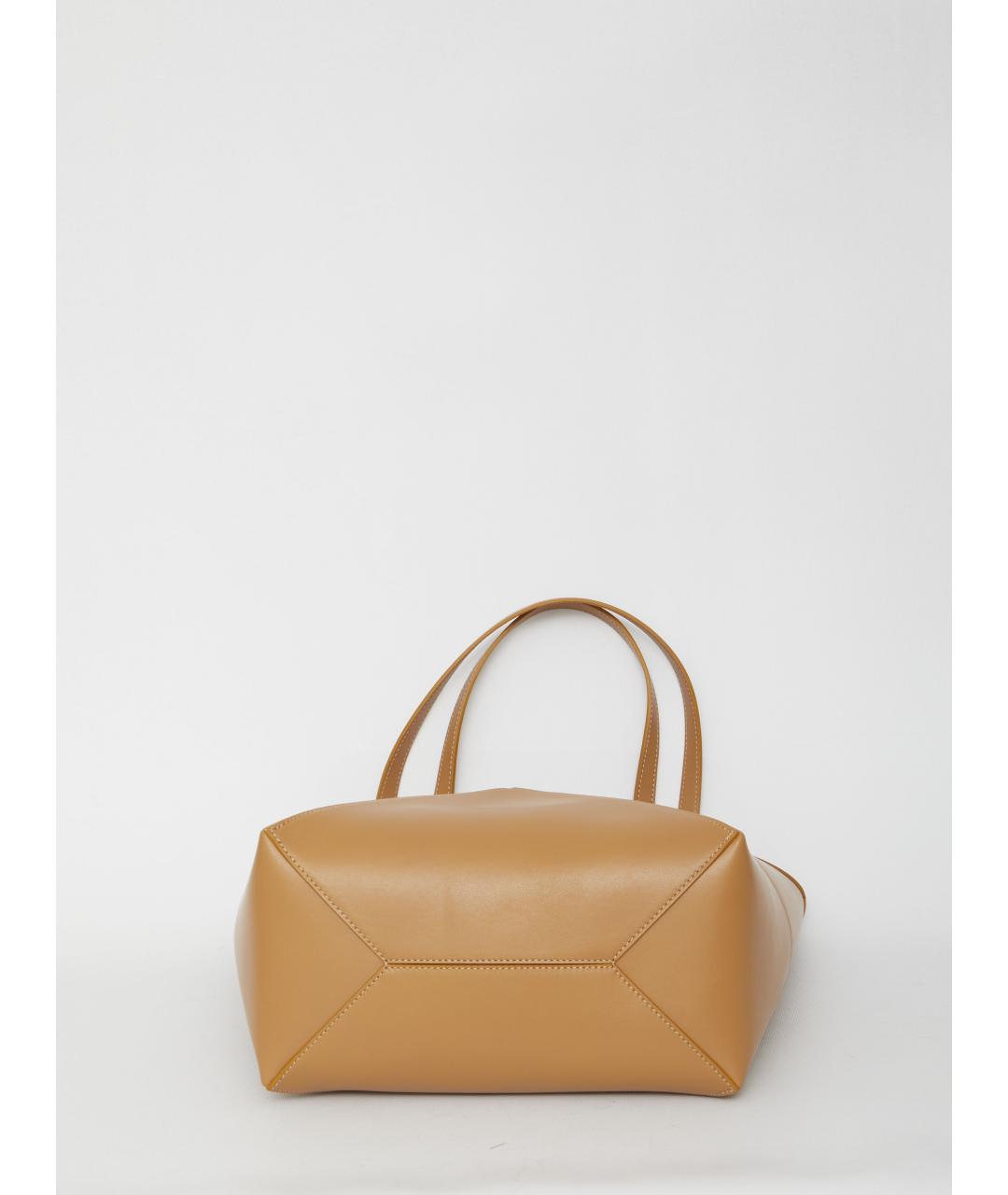 LOEWE Бежевая кожаная сумка тоут, фото 3