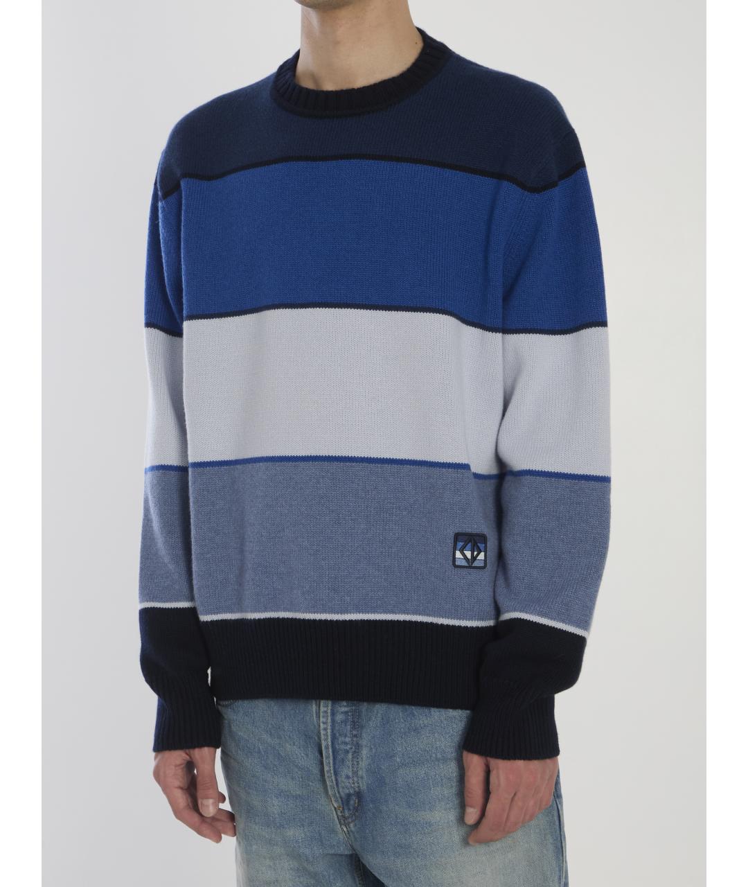 CHRISTIAN DIOR Синий кашемировый джемпер / свитер, фото 2