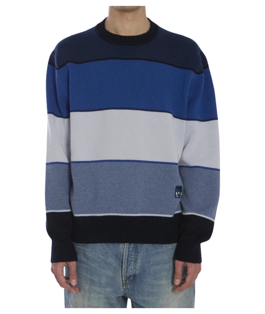 CHRISTIAN DIOR Синий кашемировый джемпер / свитер, фото 1