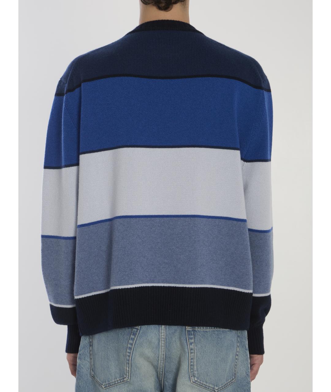 CHRISTIAN DIOR Синий кашемировый джемпер / свитер, фото 4