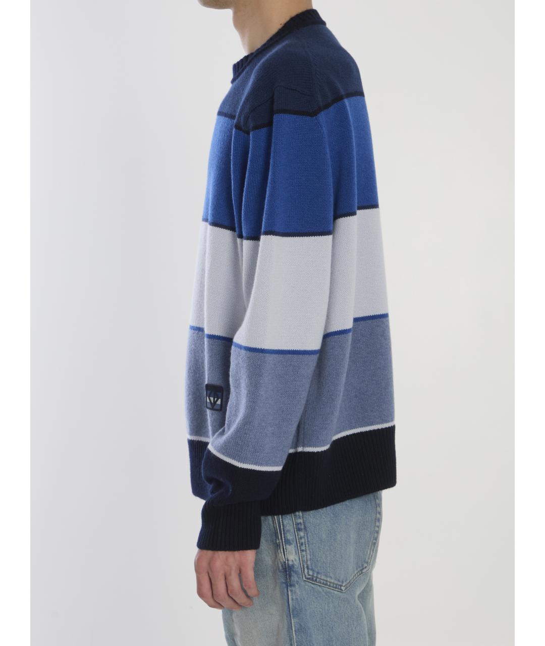 CHRISTIAN DIOR Синий кашемировый джемпер / свитер, фото 3