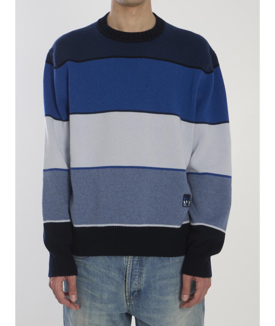 CHRISTIAN DIOR Синий кашемировый джемпер / свитер, фото 5