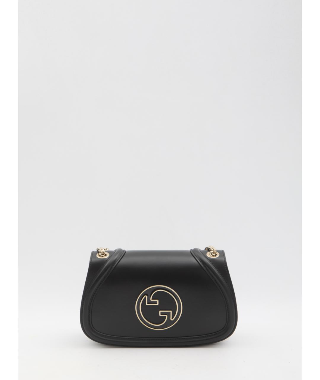 GUCCI Черная кожаная сумка через плечо, фото 5