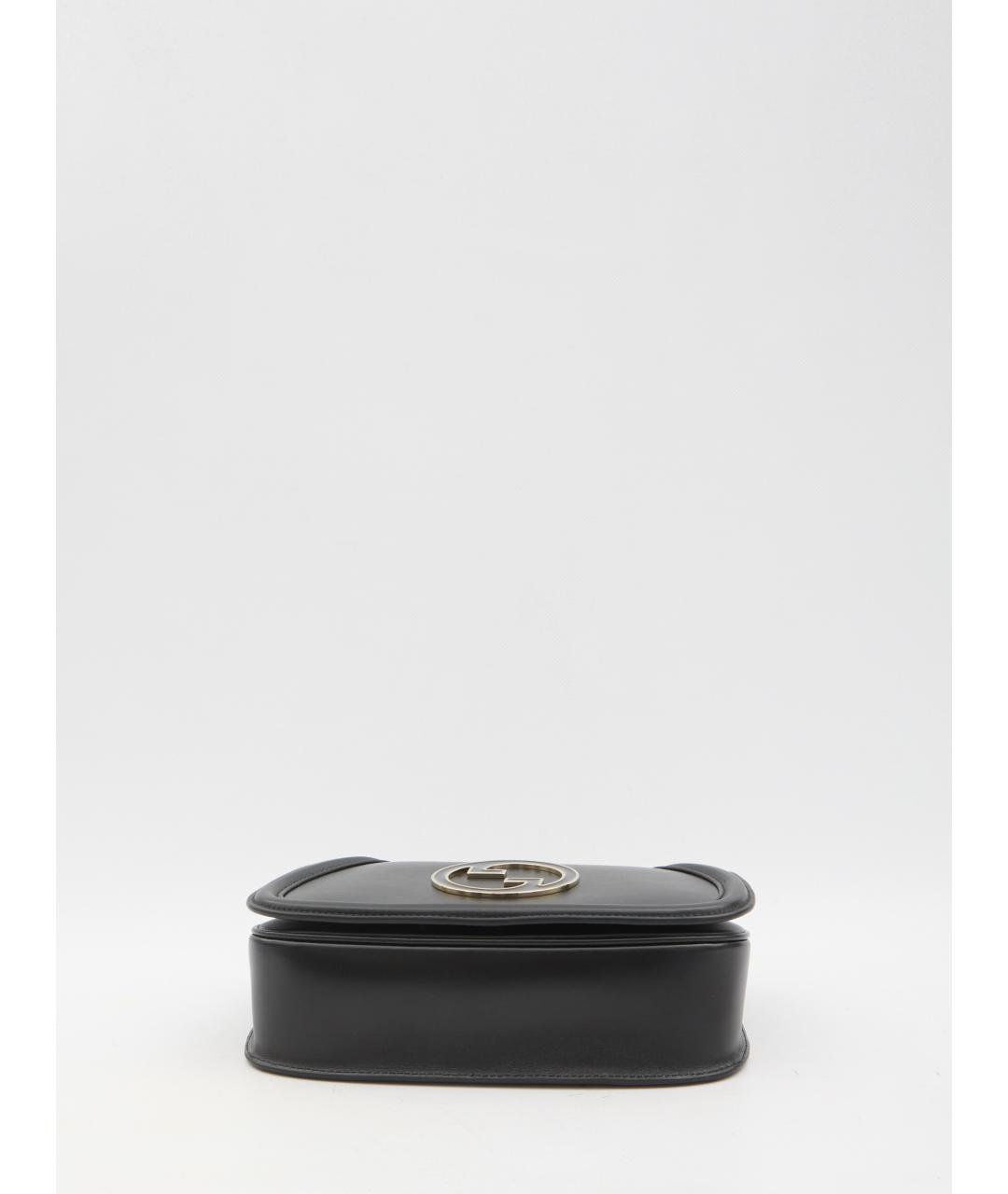 GUCCI Черная кожаная сумка через плечо, фото 3