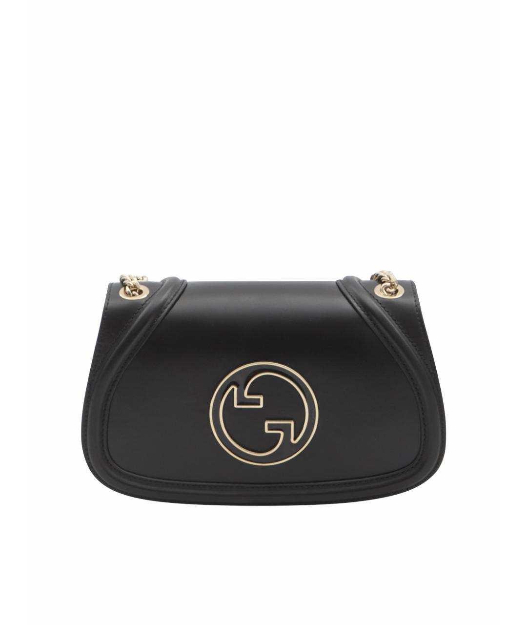 GUCCI Черная кожаная сумка через плечо, фото 1