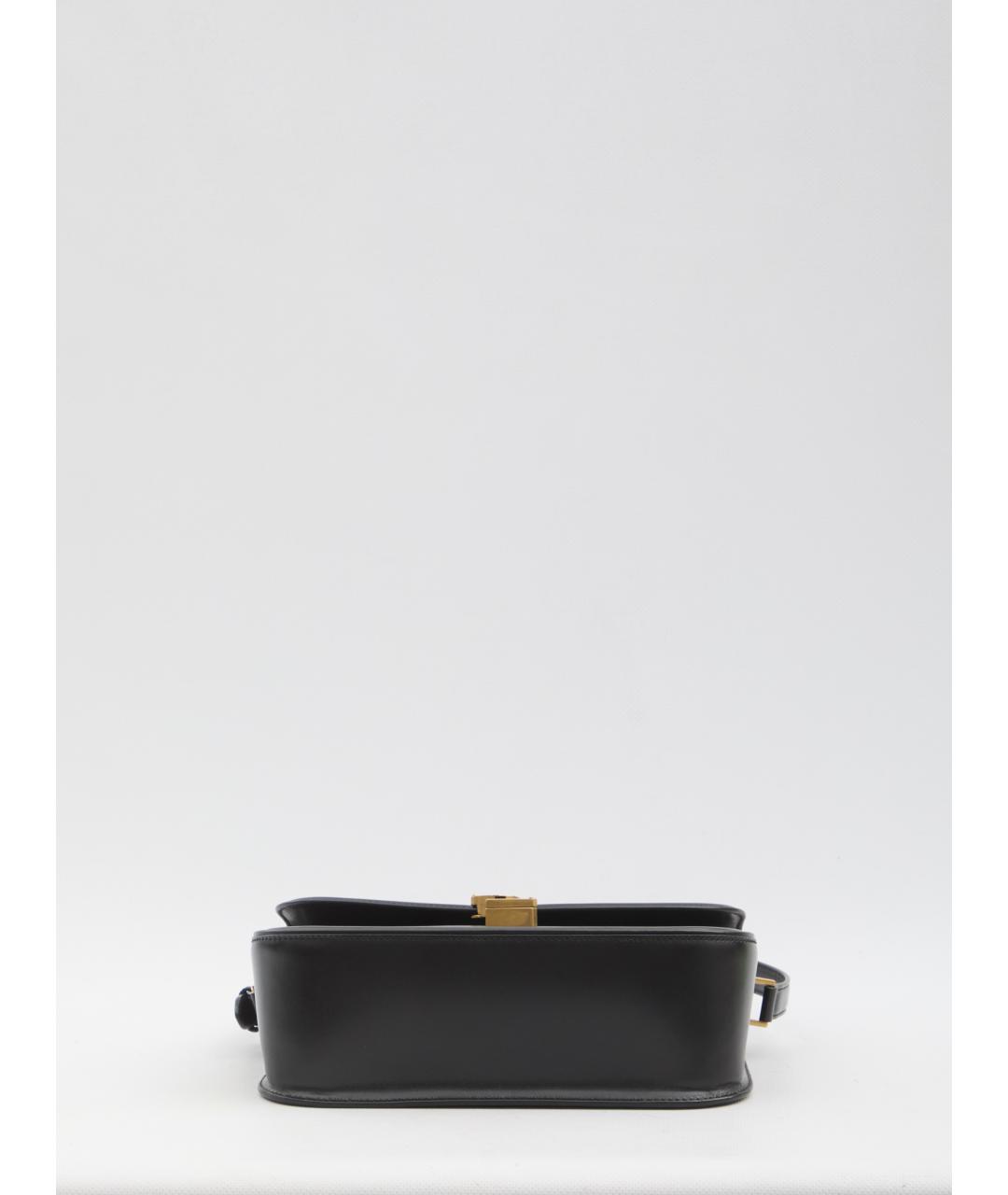 SAINT LAURENT Черная кожаная сумка через плечо, фото 4