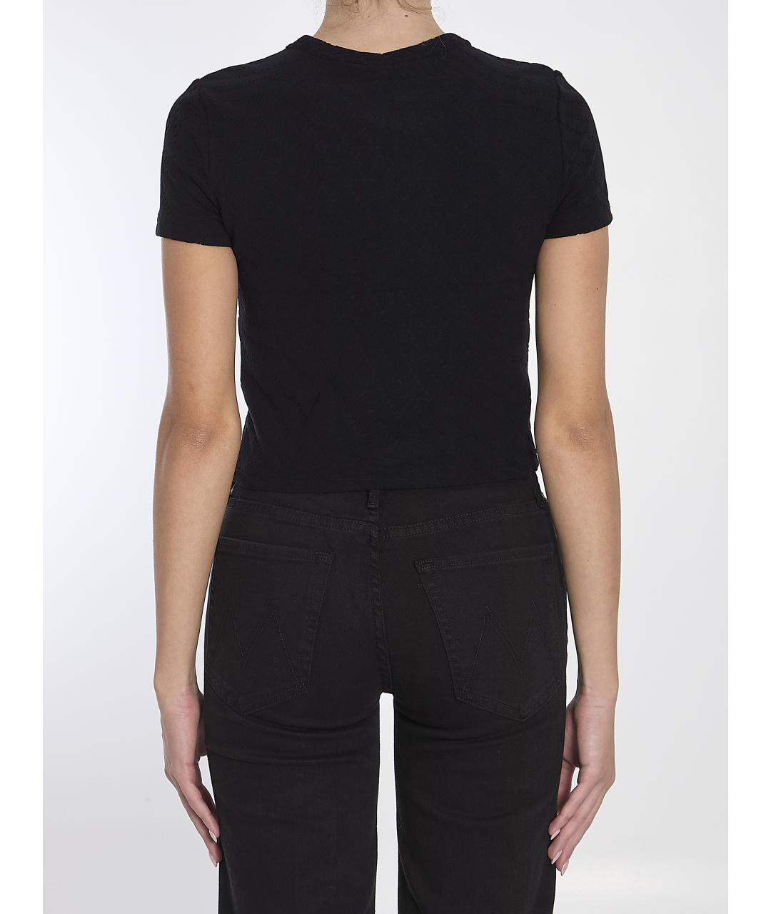 ALEXANDER WANG Черная полиамидовая футболка, фото 5