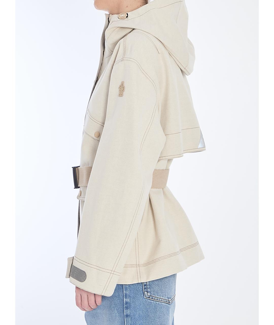 MONCLER GRENOBLE Бежевая куртка, фото 4