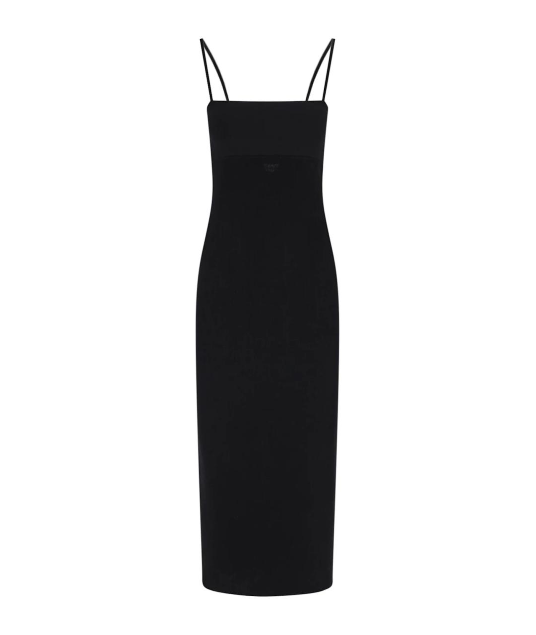 ALEXANDER WANG Черное вискозное платье, фото 1