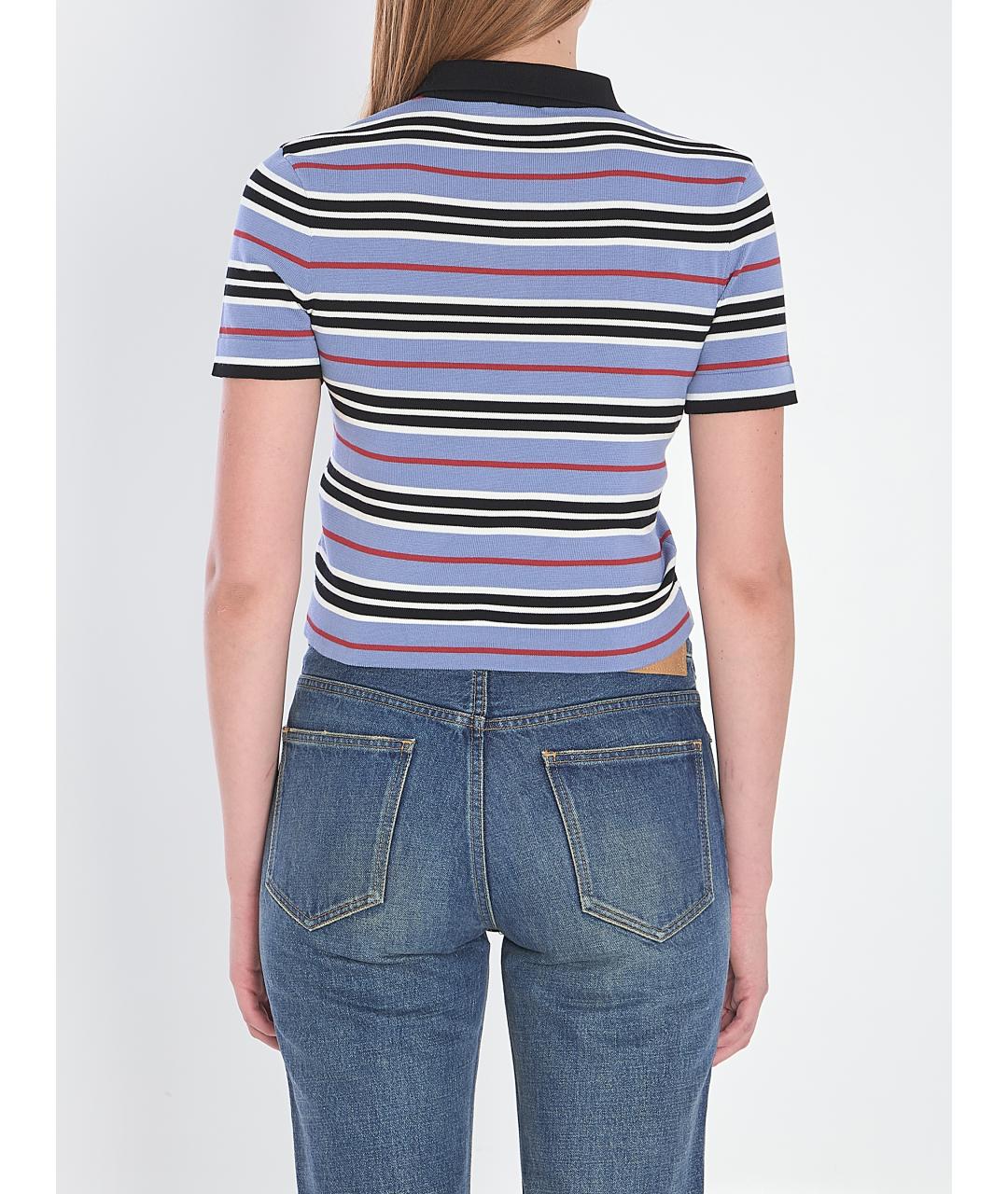 CELINE Голубая хлопковая футболка, фото 5