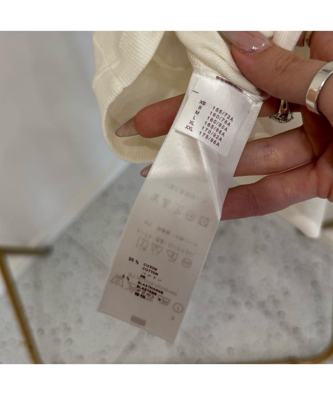 LOUIS VUITTON Белая хлопковая майка, фото 7