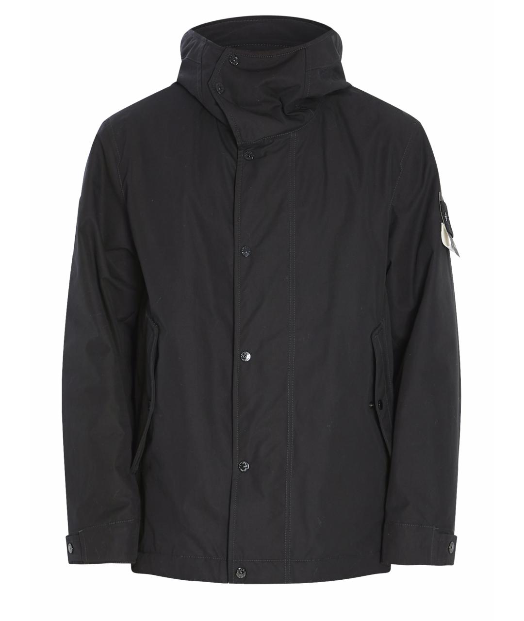STONE ISLAND Черная хлопковая куртка, фото 1