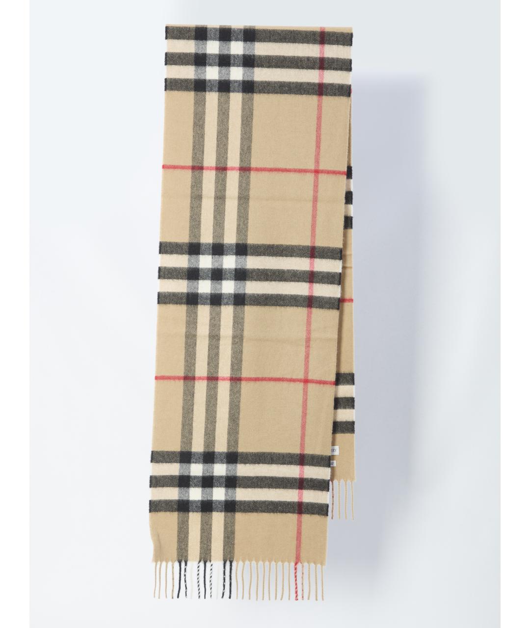 BURBERRY Бежевый кашемировый шарф, фото 3