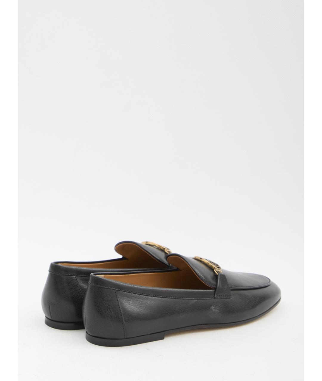 TOD'S Черные кожаные лоферы, фото 3