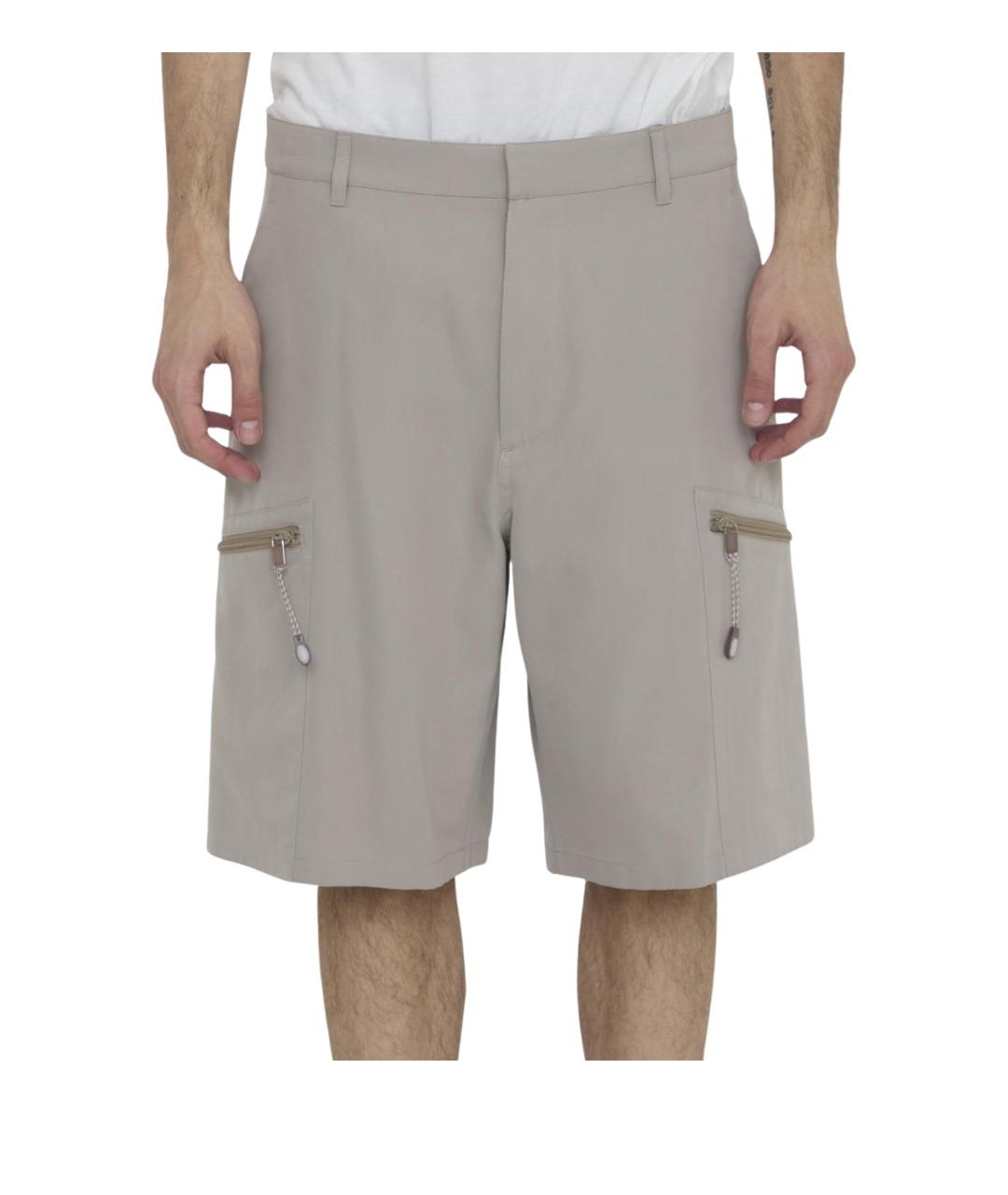 CHRISTIAN DIOR Бежевые хлопковые шорты, фото 1