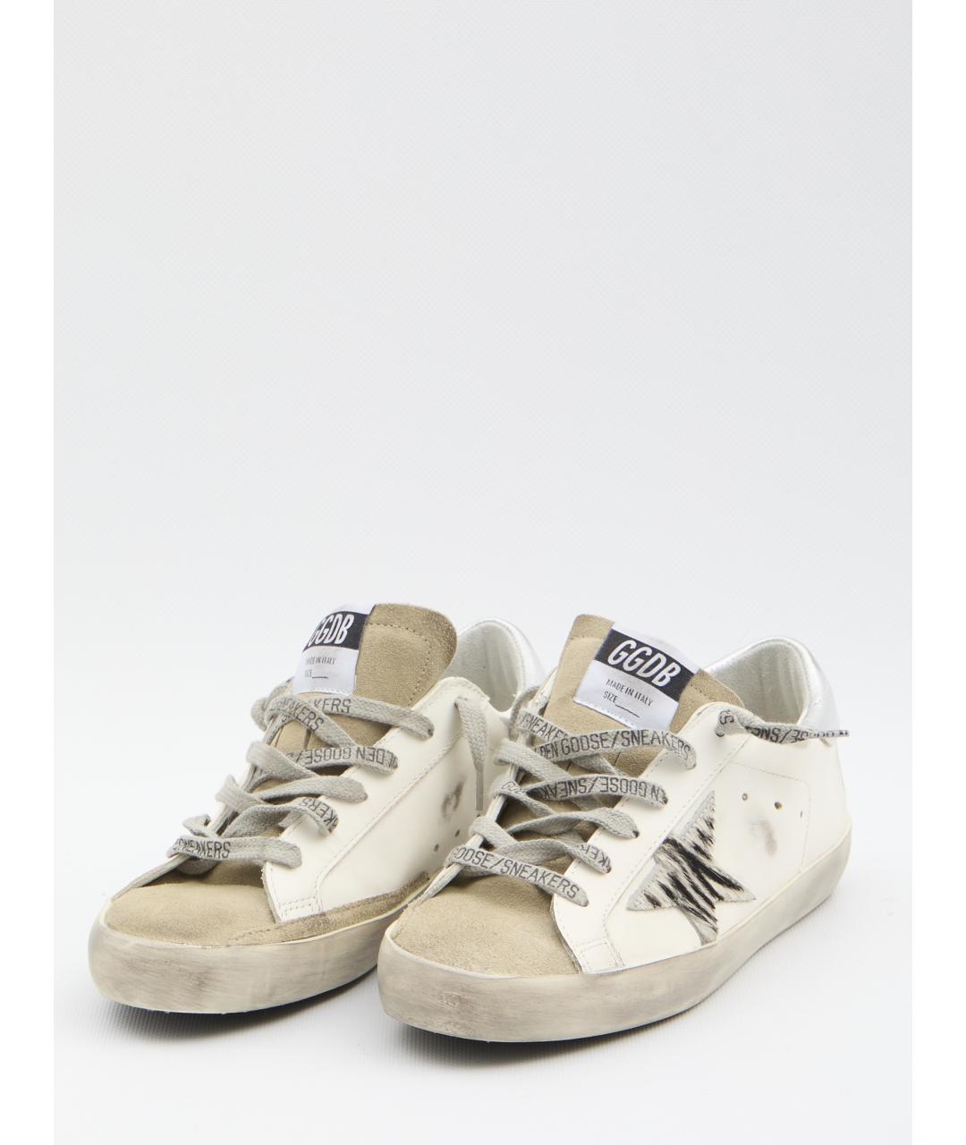 GOLDEN GOOSE DELUXE BRAND Белые кожаные кеды, фото 2