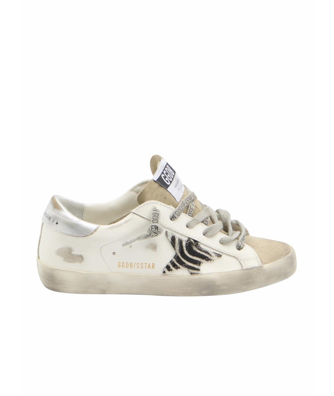 GOLDEN GOOSE DELUXE BRAND Белые кожаные кеды, фото 1