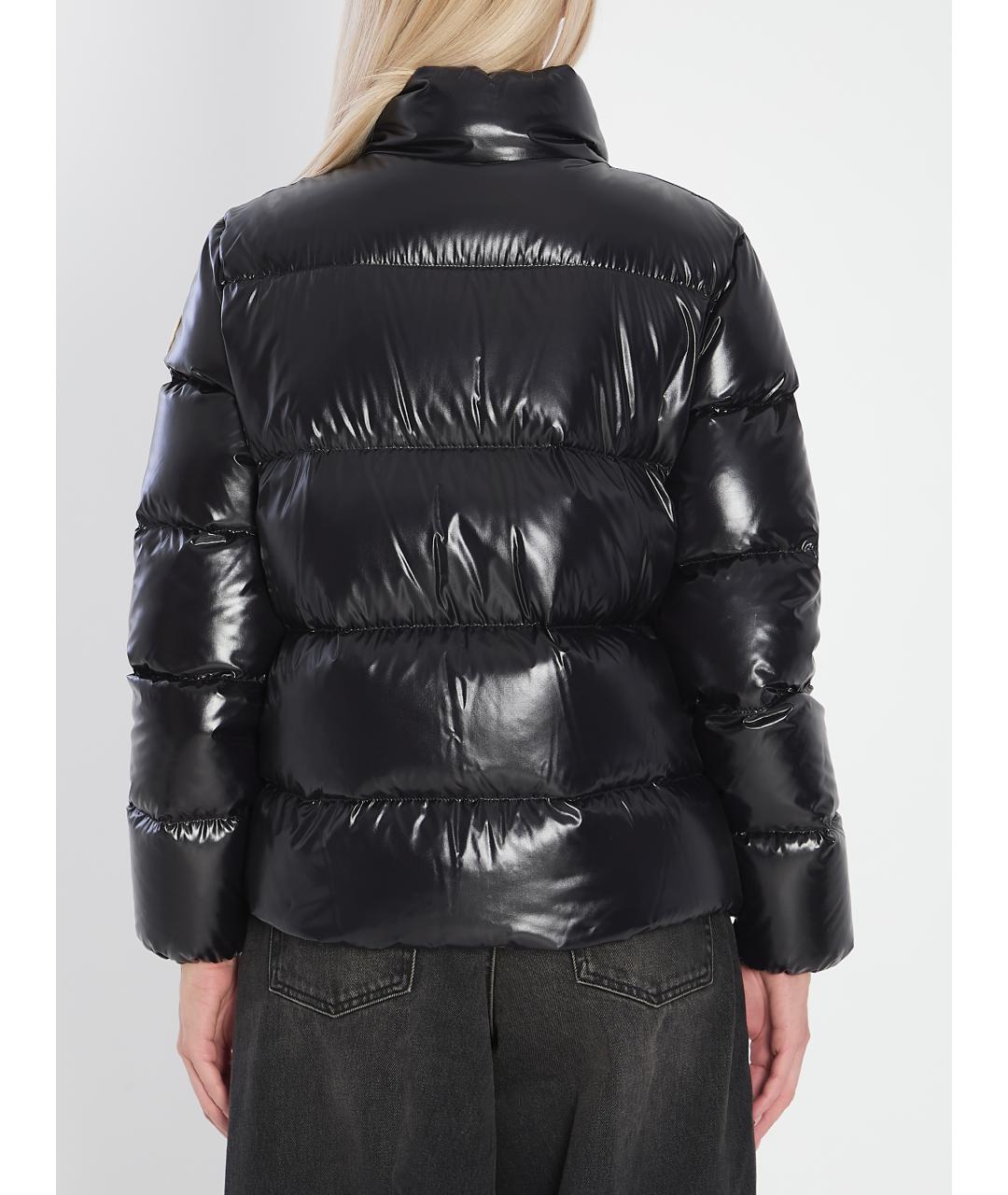 MONCLER Черная синтетическая куртка, фото 5