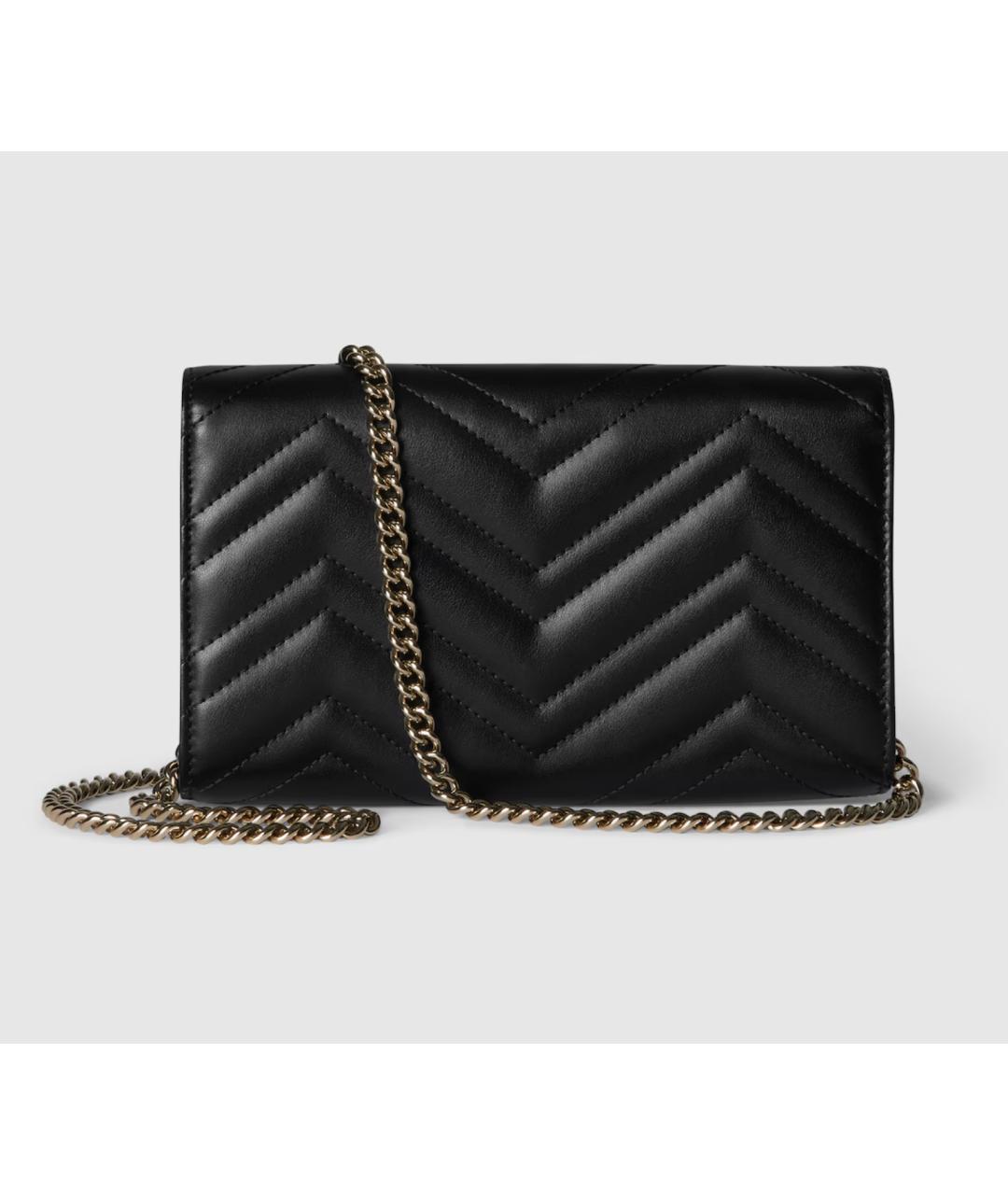 GUCCI Черный кожаный кошелек, фото 2