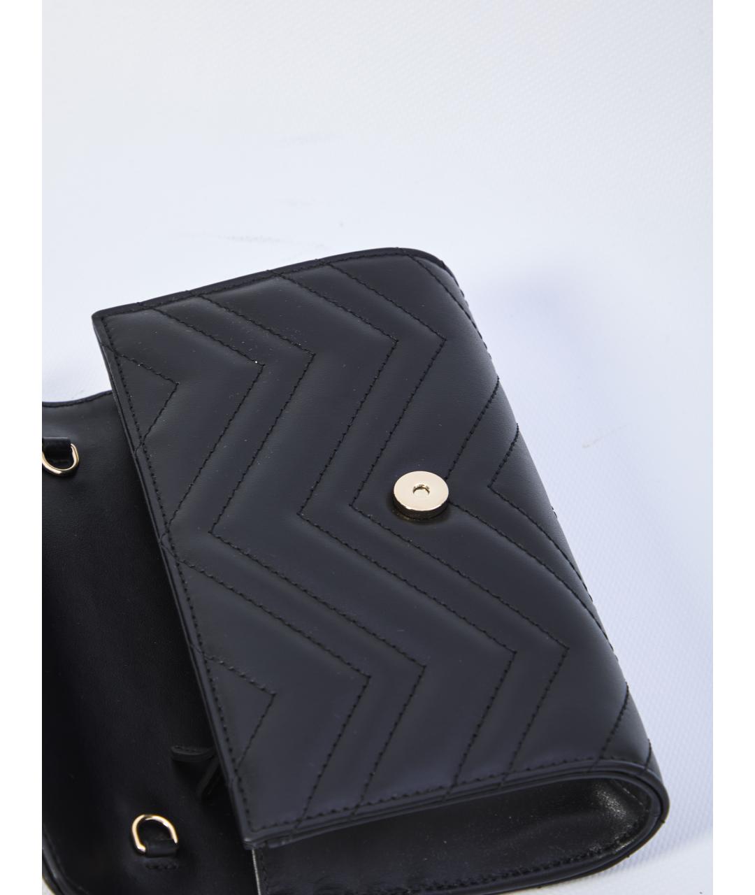 GUCCI Черный кожаный кошелек, фото 4