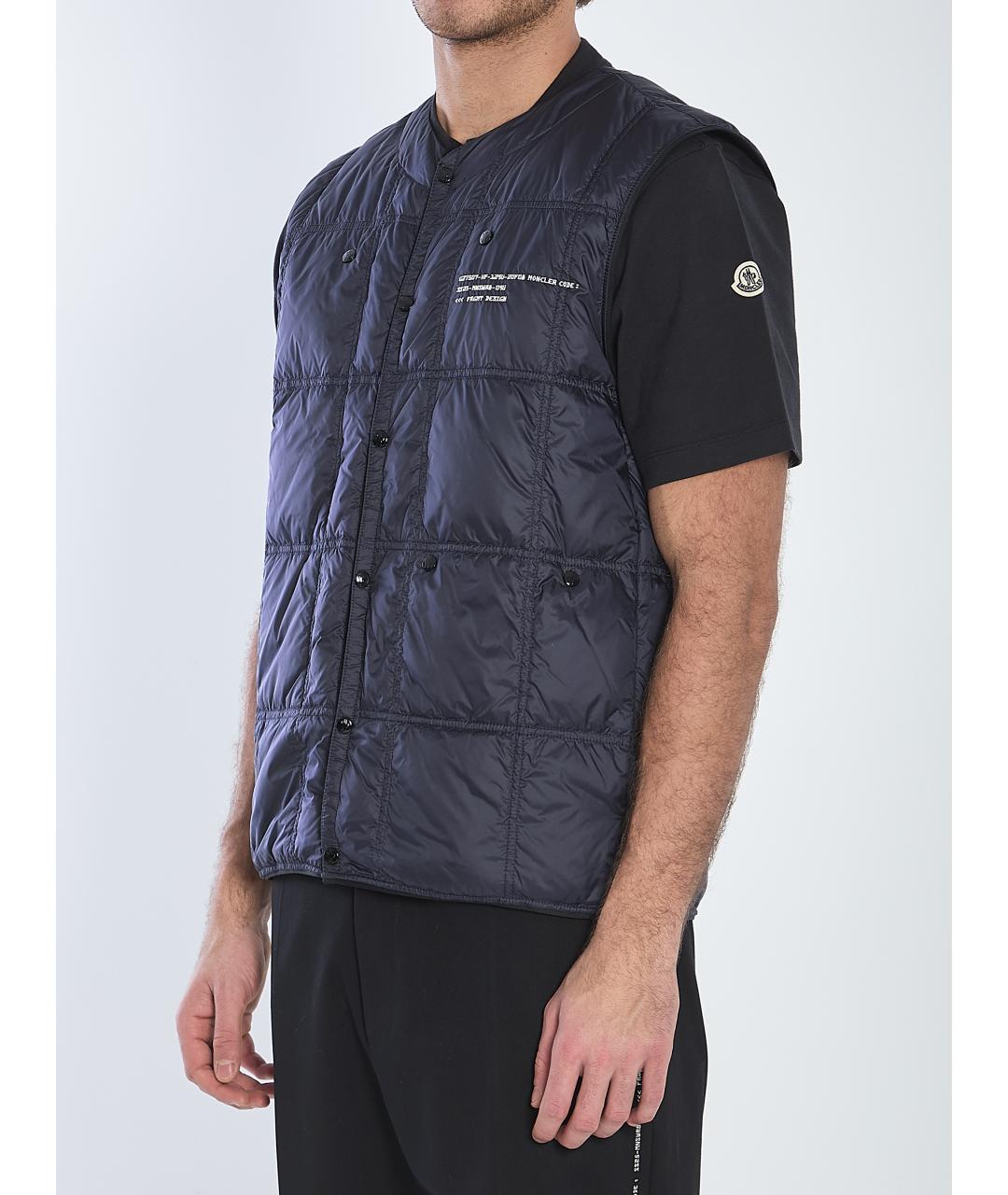 MONCLER Синий полиамидовый жилет, фото 3