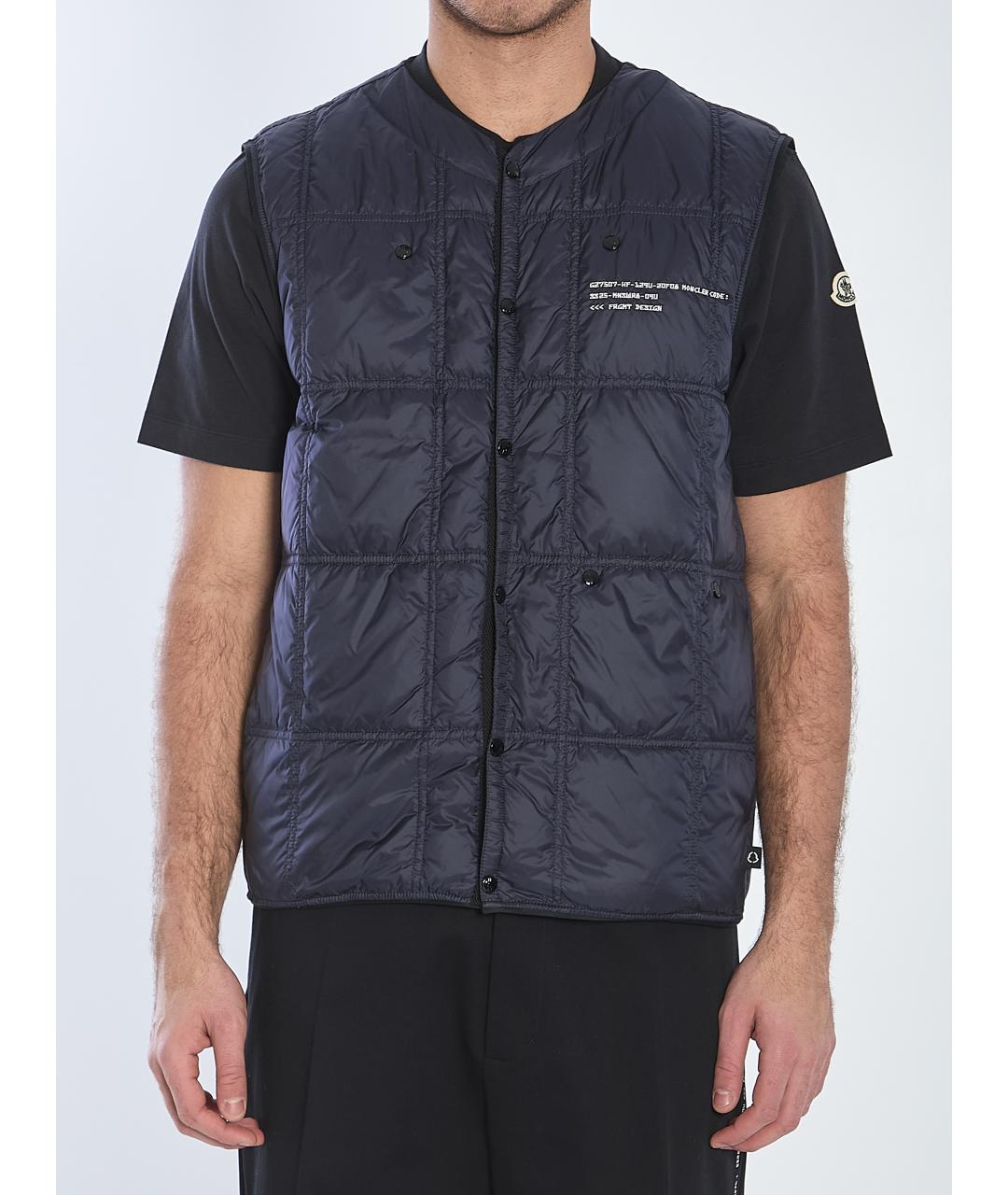 MONCLER Синий полиамидовый жилет, фото 2
