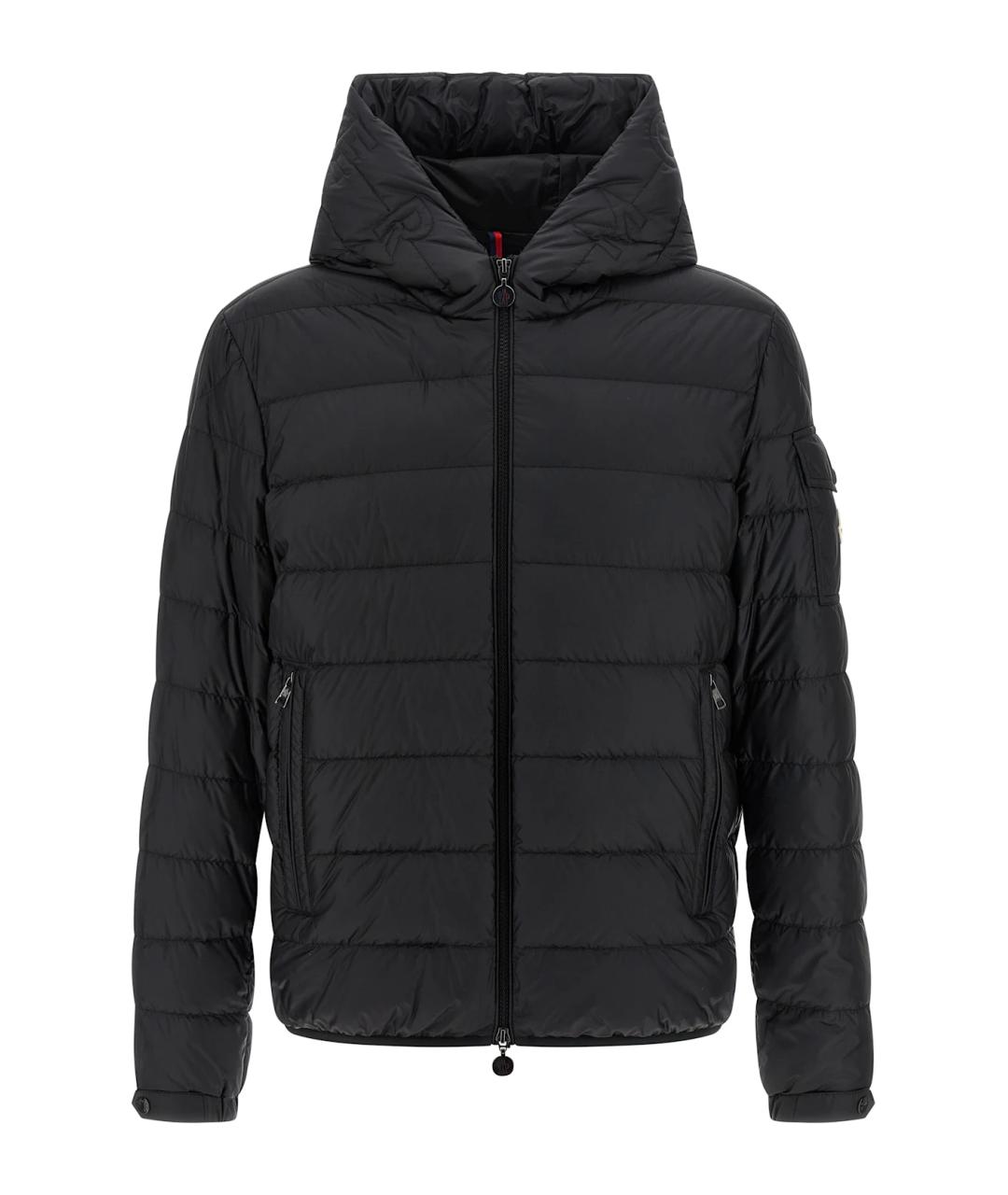 MONCLER Черная полиамидовая куртка, фото 1