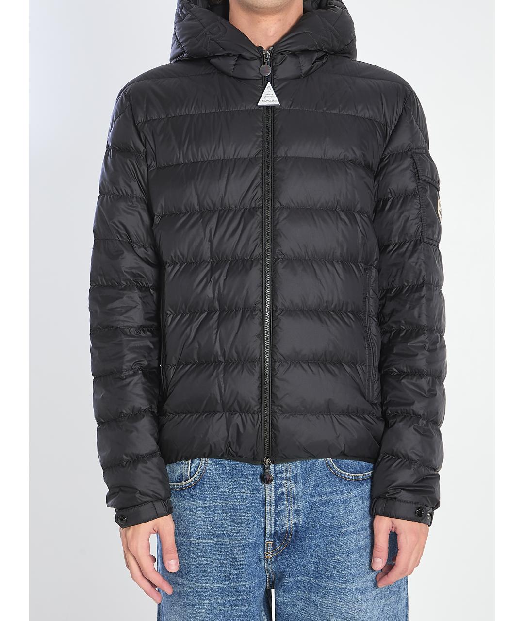 MONCLER Черная полиамидовая куртка, фото 2
