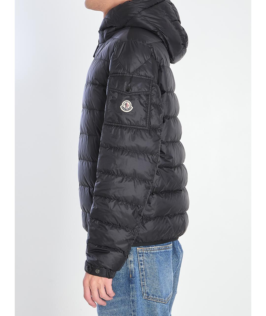 MONCLER Черная полиамидовая куртка, фото 4