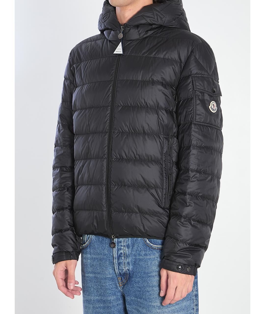 MONCLER Черная полиамидовая куртка, фото 3