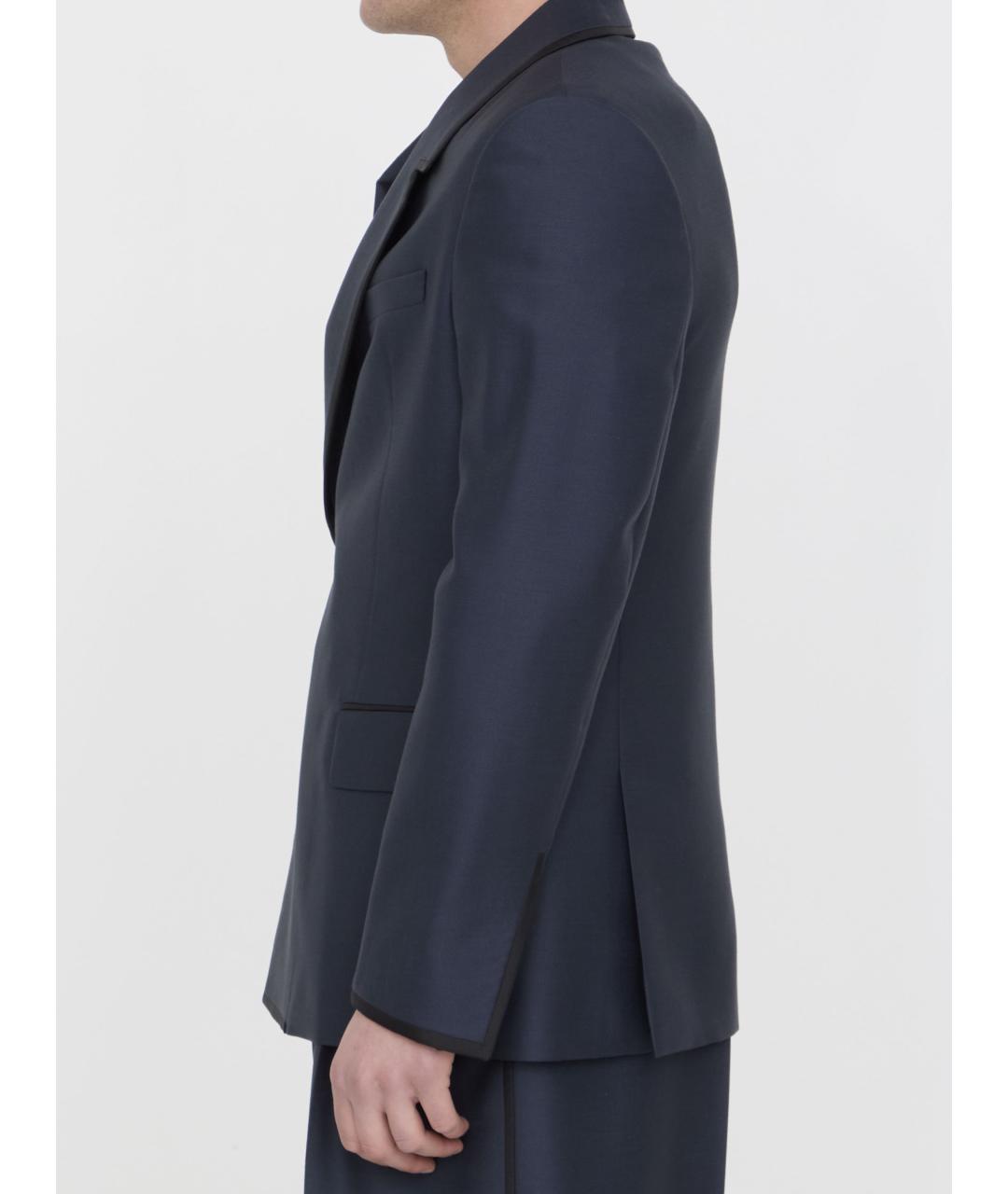CHRISTIAN DIOR Синий шерстяной пиджак, фото 3