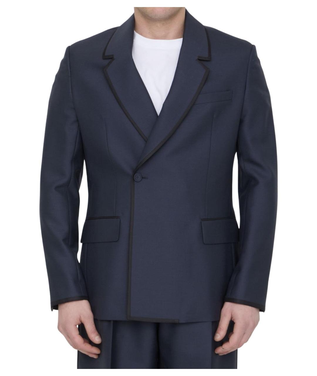 CHRISTIAN DIOR Синий шерстяной пиджак, фото 1