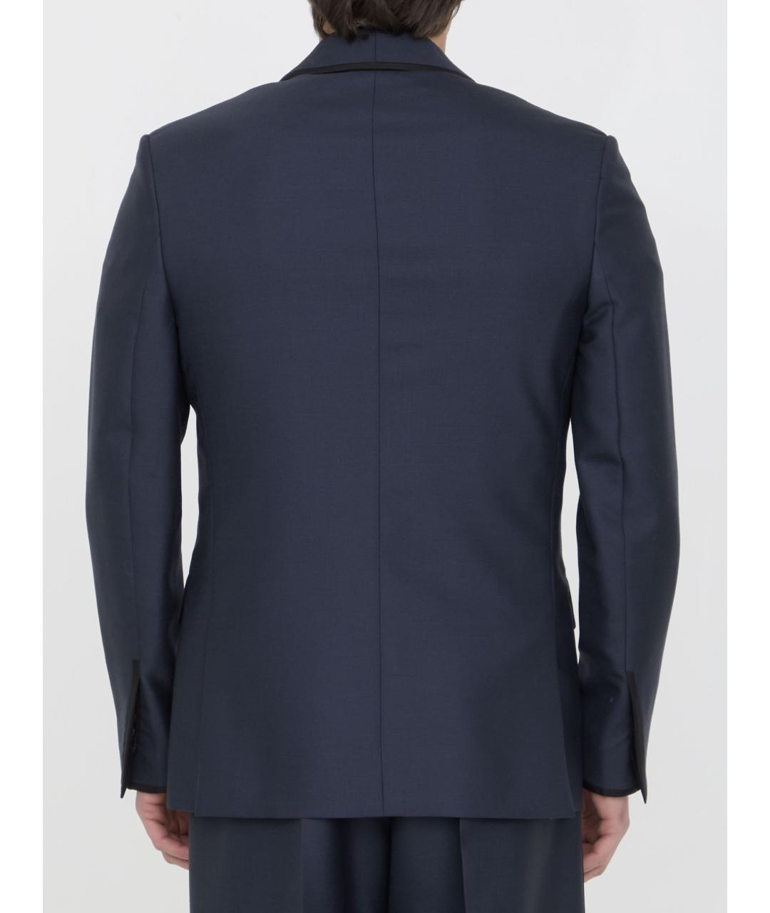 CHRISTIAN DIOR Синий шерстяной пиджак, фото 4