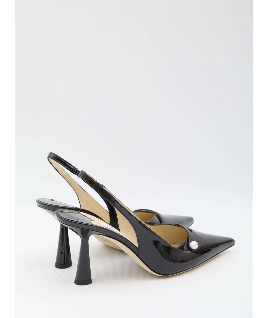 JIMMY CHOO Черные туфли из лакированной кожи, фото 3