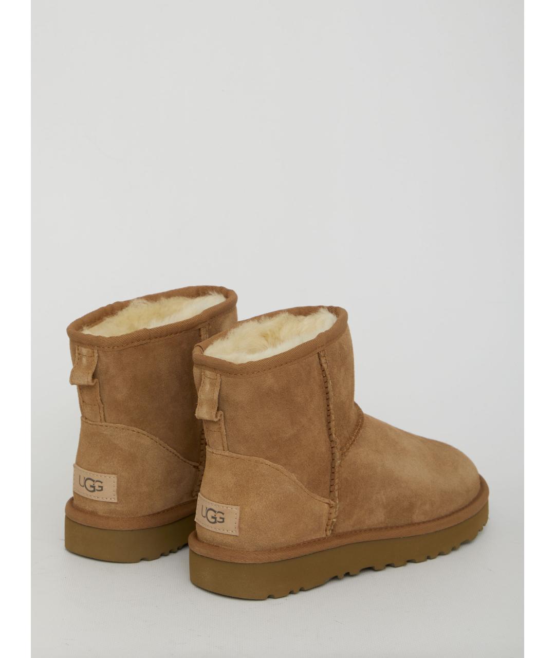 UGG AUSTRALIA Коричневые кожаные полусапоги, фото 3