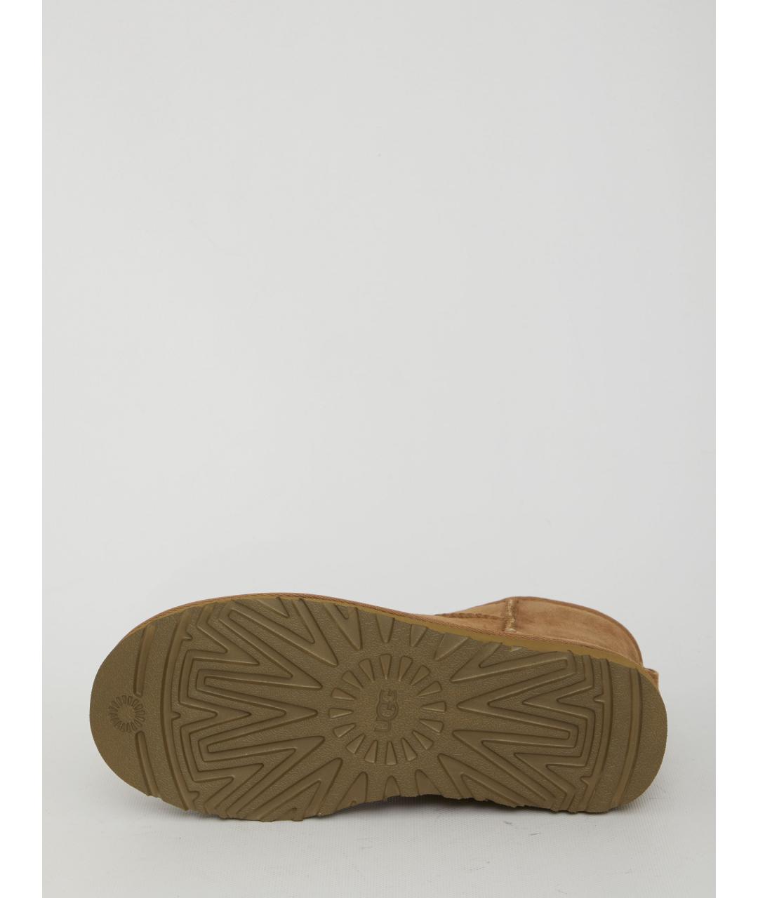 UGG AUSTRALIA Коричневые кожаные полусапоги, фото 4
