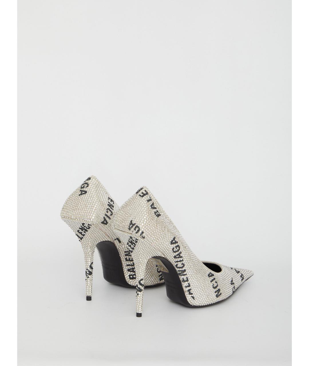 BALENCIAGA Серебряные туфли, фото 3
