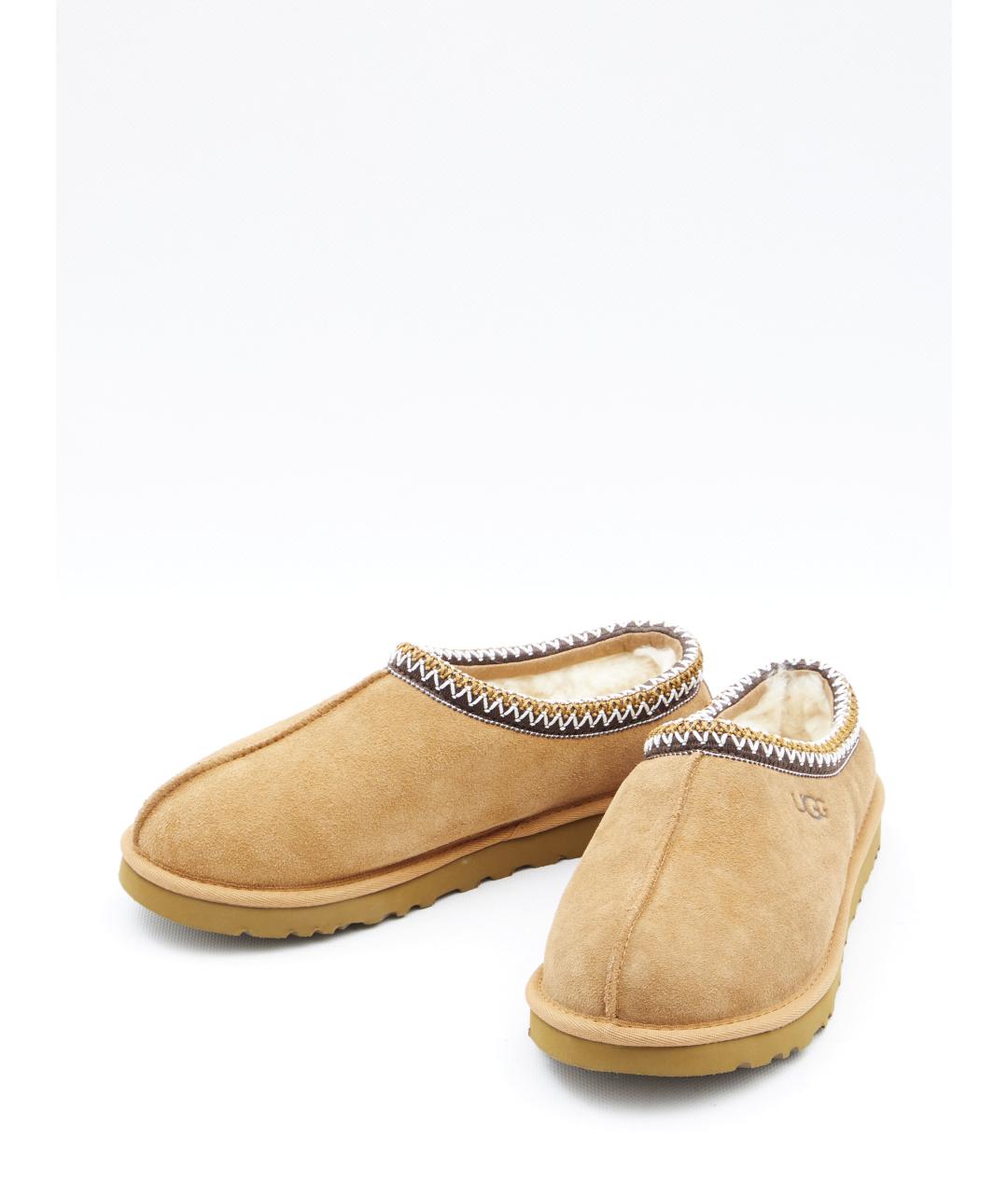 UGG AUSTRALIA Бежевые нубуковые низкие ботинки, фото 5