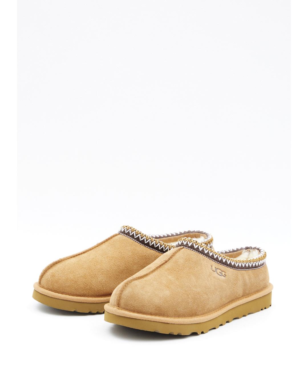 UGG AUSTRALIA Бежевые нубуковые низкие ботинки, фото 2