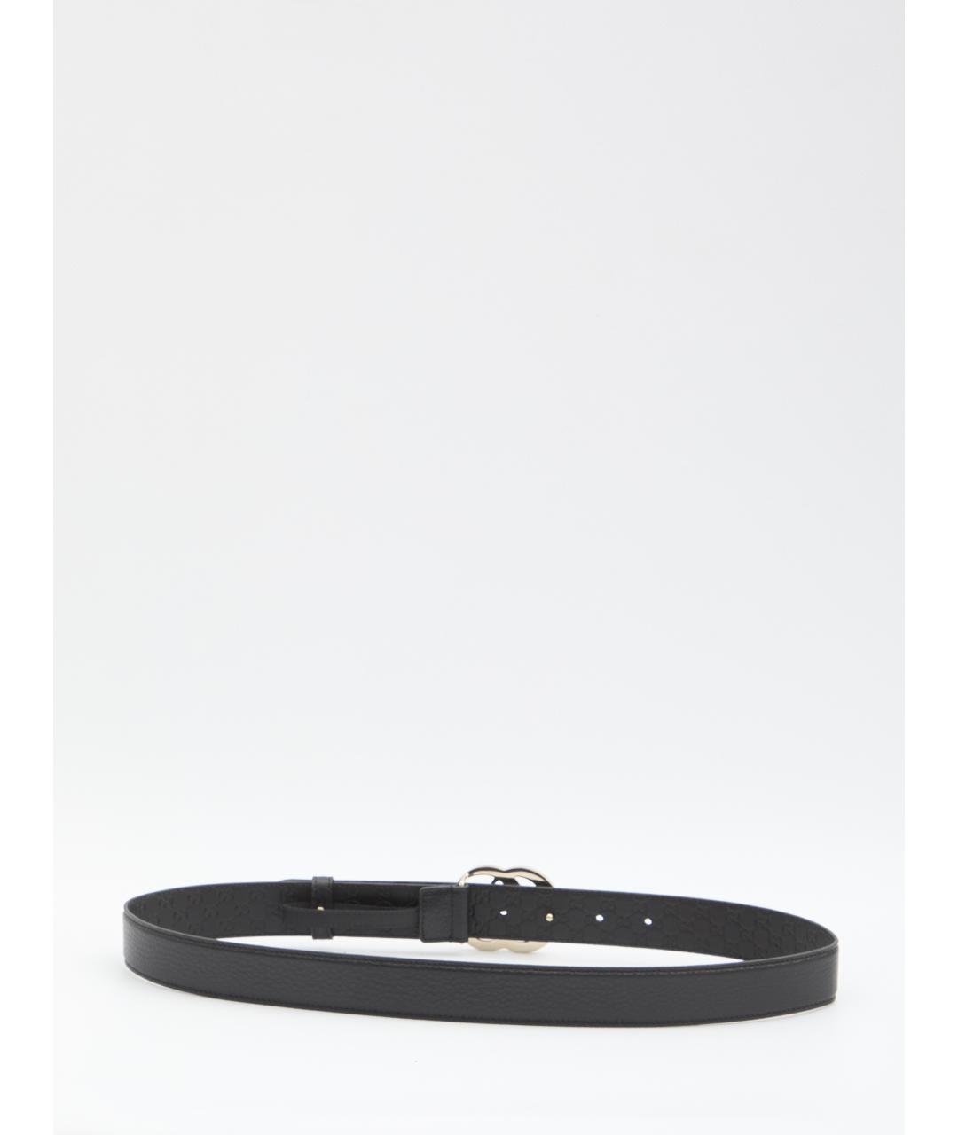 GUCCI Черный кожаный ремень, фото 2
