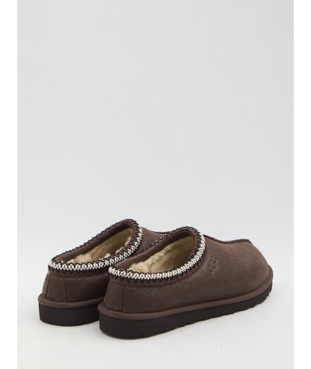 UGG AUSTRALIA Коричневые кожаные низкие ботинки, фото 3