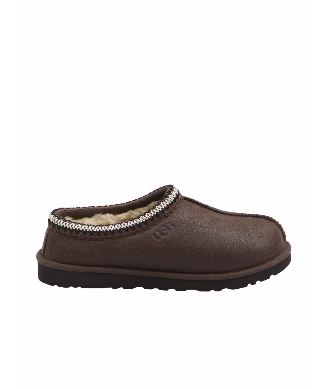 UGG AUSTRALIA Коричневые кожаные низкие ботинки, фото 1