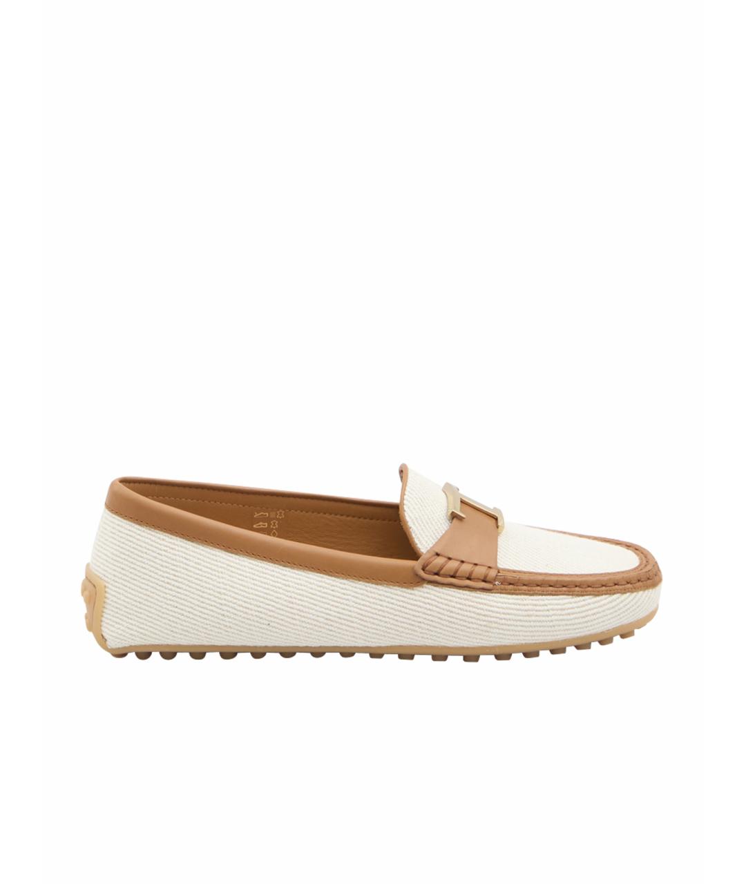 TOD'S Белые мокасины, фото 1