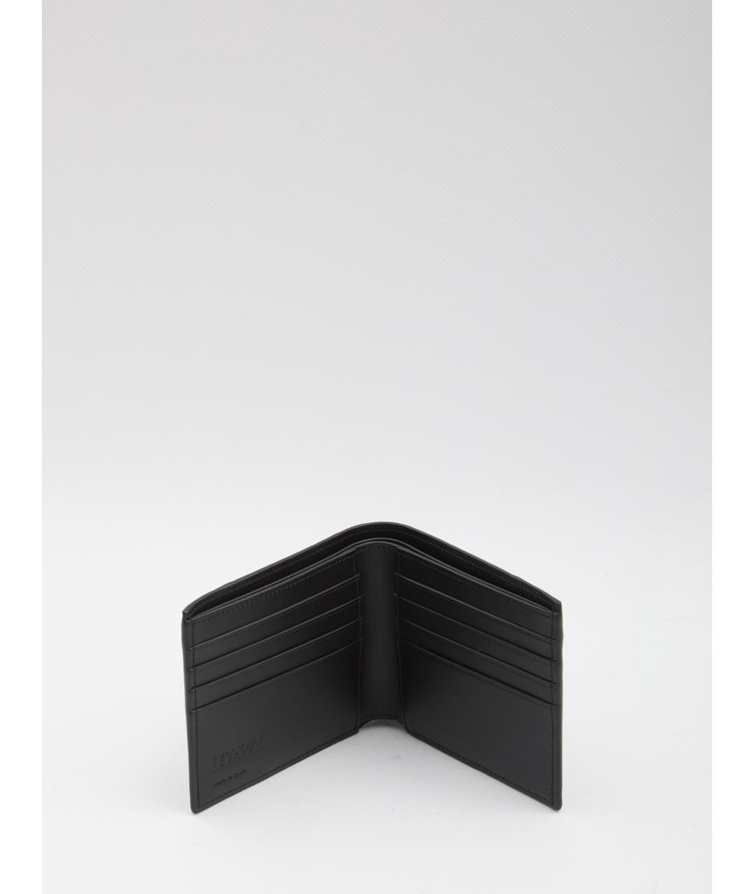 LOEWE Черный кожаный кошелек, фото 4