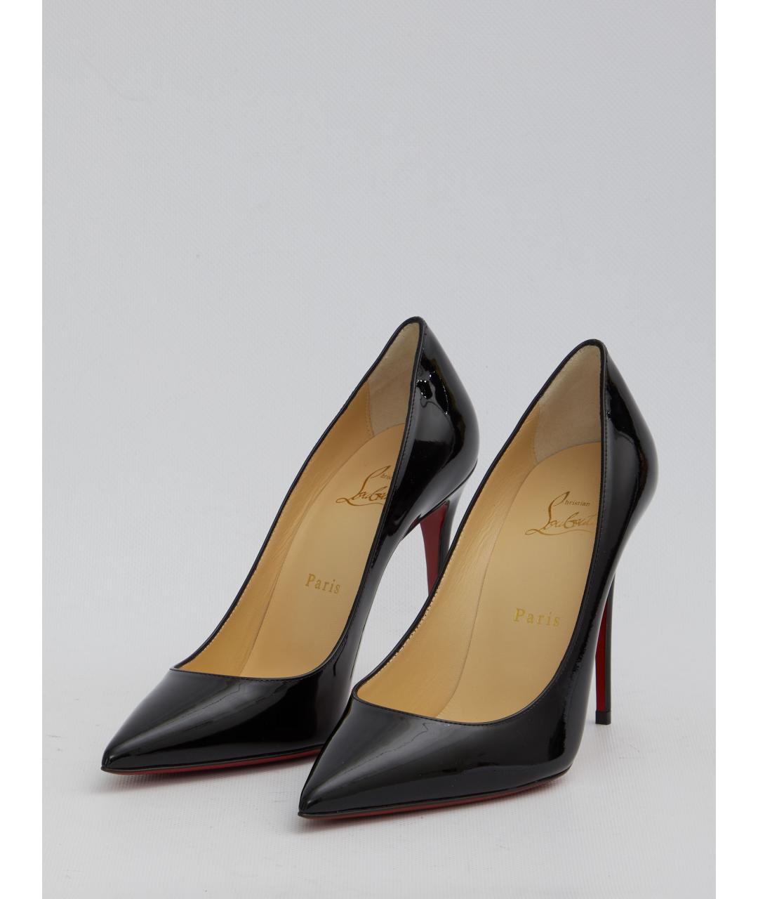 CHRISTIAN LOUBOUTIN Черные туфли из лакированной кожи, фото 2