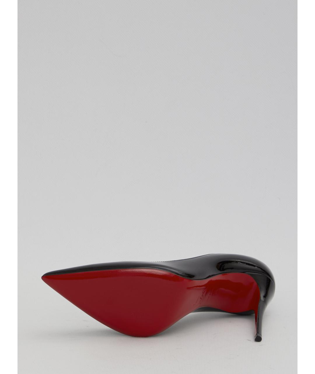 CHRISTIAN LOUBOUTIN Черные туфли из лакированной кожи, фото 4