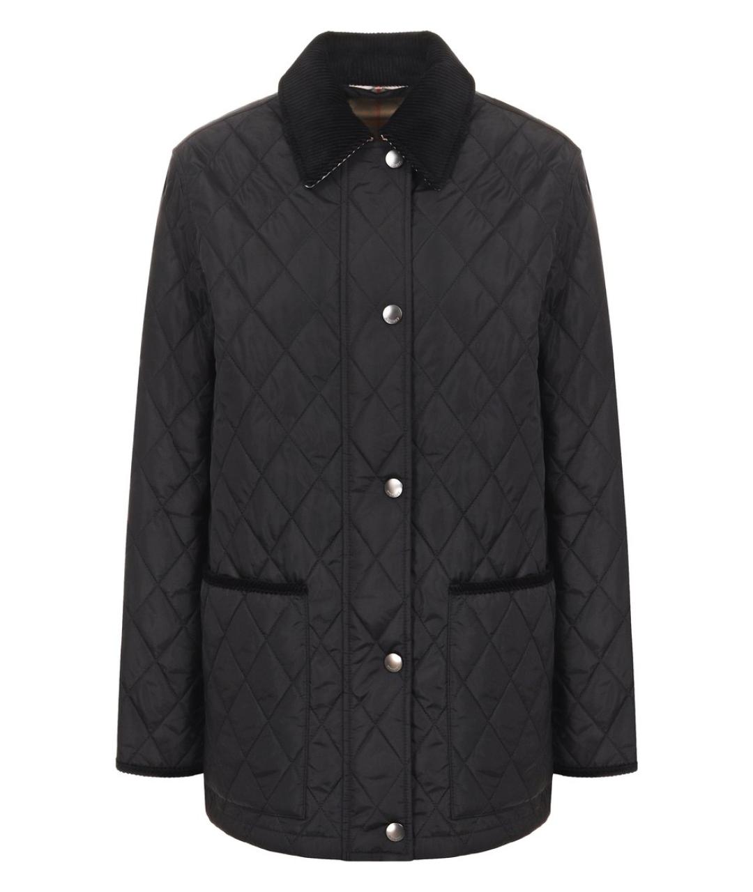 BURBERRY Черная полиэстеровая куртка, фото 1