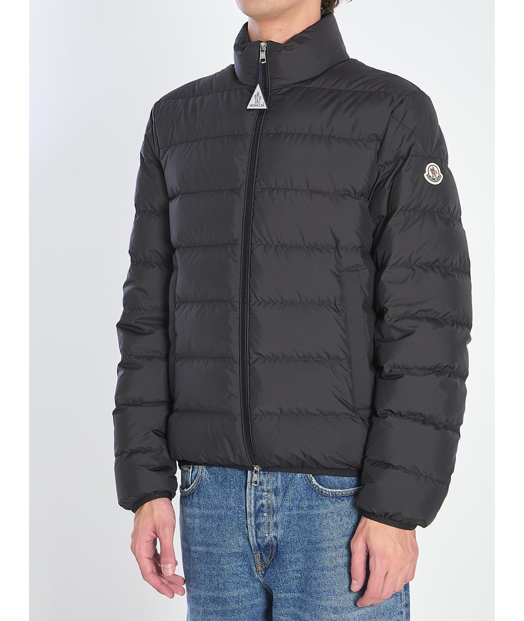 MONCLER Черная полиэстеровая куртка, фото 3