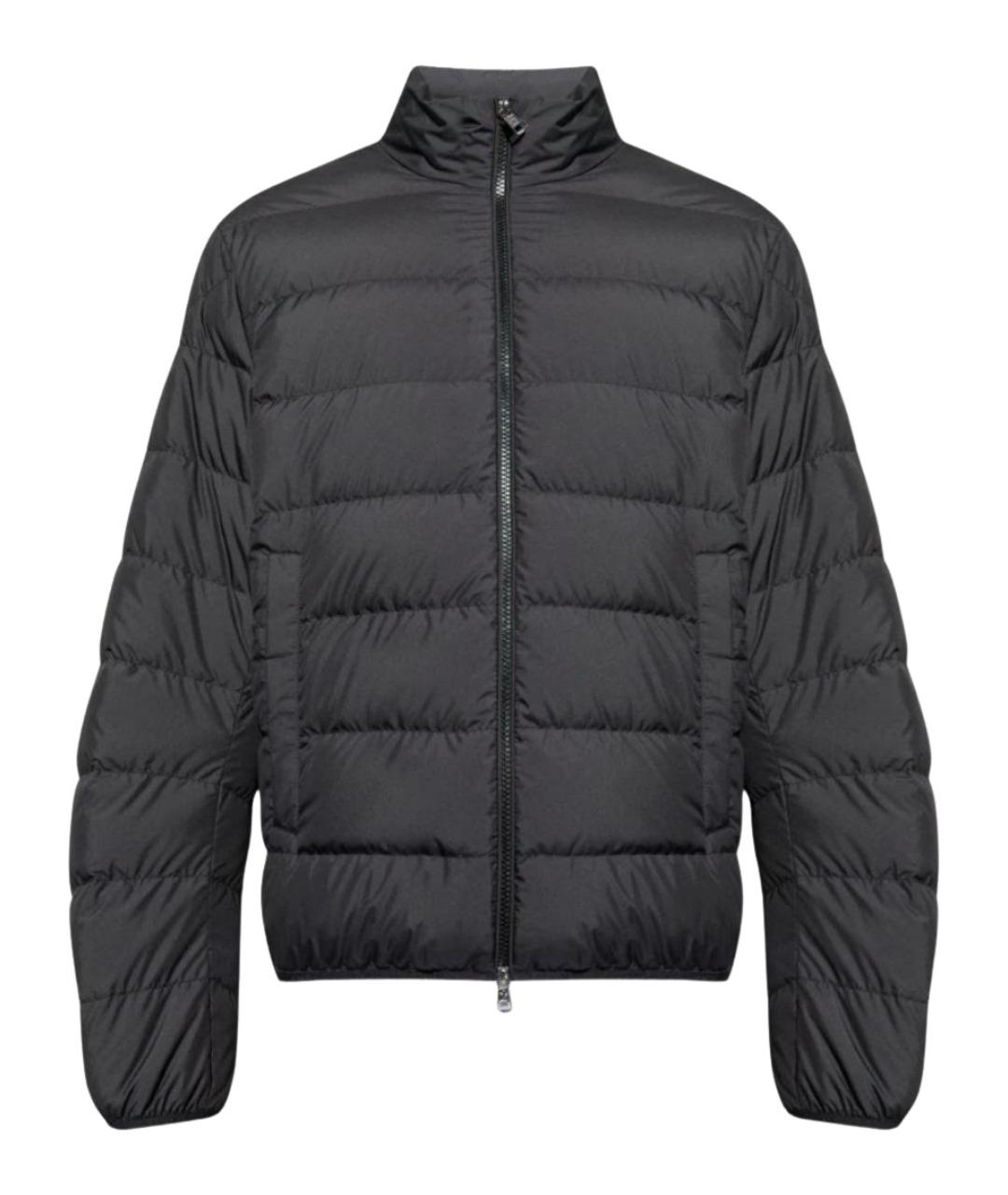 MONCLER Черная полиэстеровая куртка, фото 1