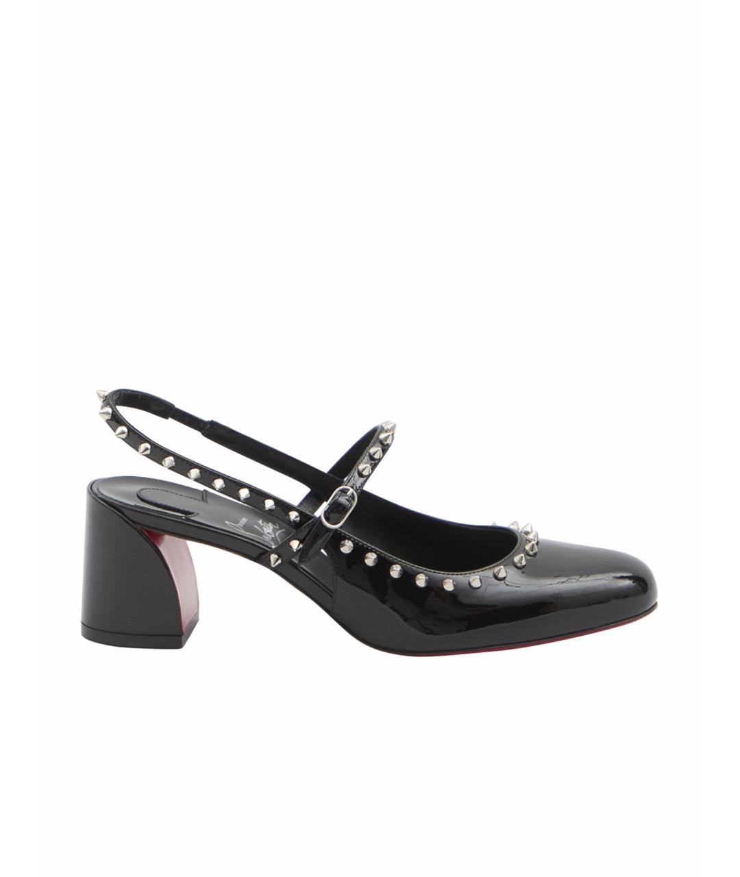 CHRISTIAN LOUBOUTIN Черные туфли из лакированной кожи, фото 1